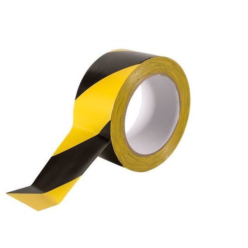 PVC-Warnband schwarz-gelb 50mmx33m Sorte K541