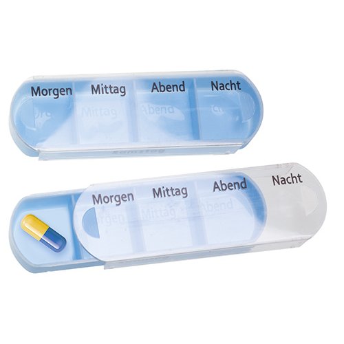 Pillenbox Medikamentenbox Medikamenten-Dosierer Medikamentendosierer Pillendose pill box Pillenturm Tablettenbox Tablettendosierer Pillenkasten