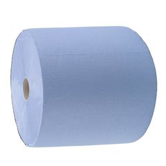 Reinigungstuch Putztuch Papier-Rolle blau Putzpapier 1000...