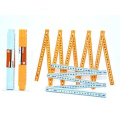 Zollstock 2 m x 1,4 cm,  Kunststoff, 2 Farben sort.