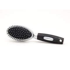 Haarbürste -GROSS-, 23,5cm,  schwarz/silber, in Folie