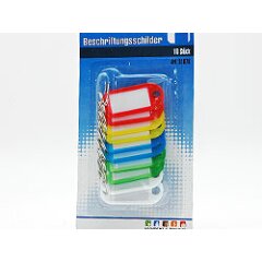 10 Beschriftungsschilder für Schlüssel (5cm x 2cm)