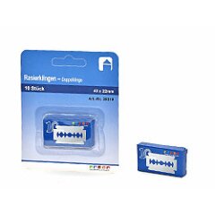 Rasierklingen, Doppelklinge 10-er Pack , 43 x 22 mm
