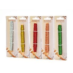Basteldraht 0,4 mm, 50 gr - Spule , 5 Farben sort.