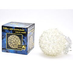 100er LED Lichterball Dm15cm, Warmweiss für Innen
