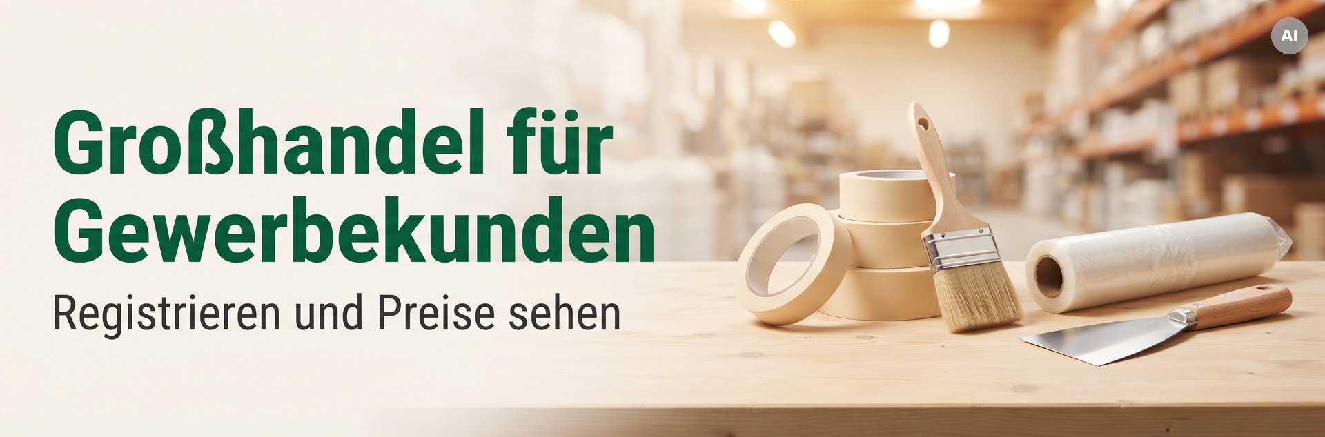 Großhandel für Gewerbekunden